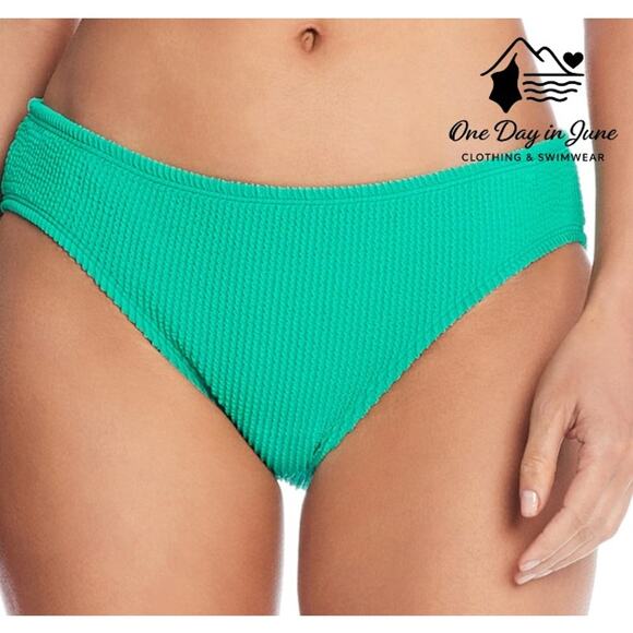 Bleu Rod Beattie Textured High Waist Bikini Bottom Size 10 - Picture 1 of 7